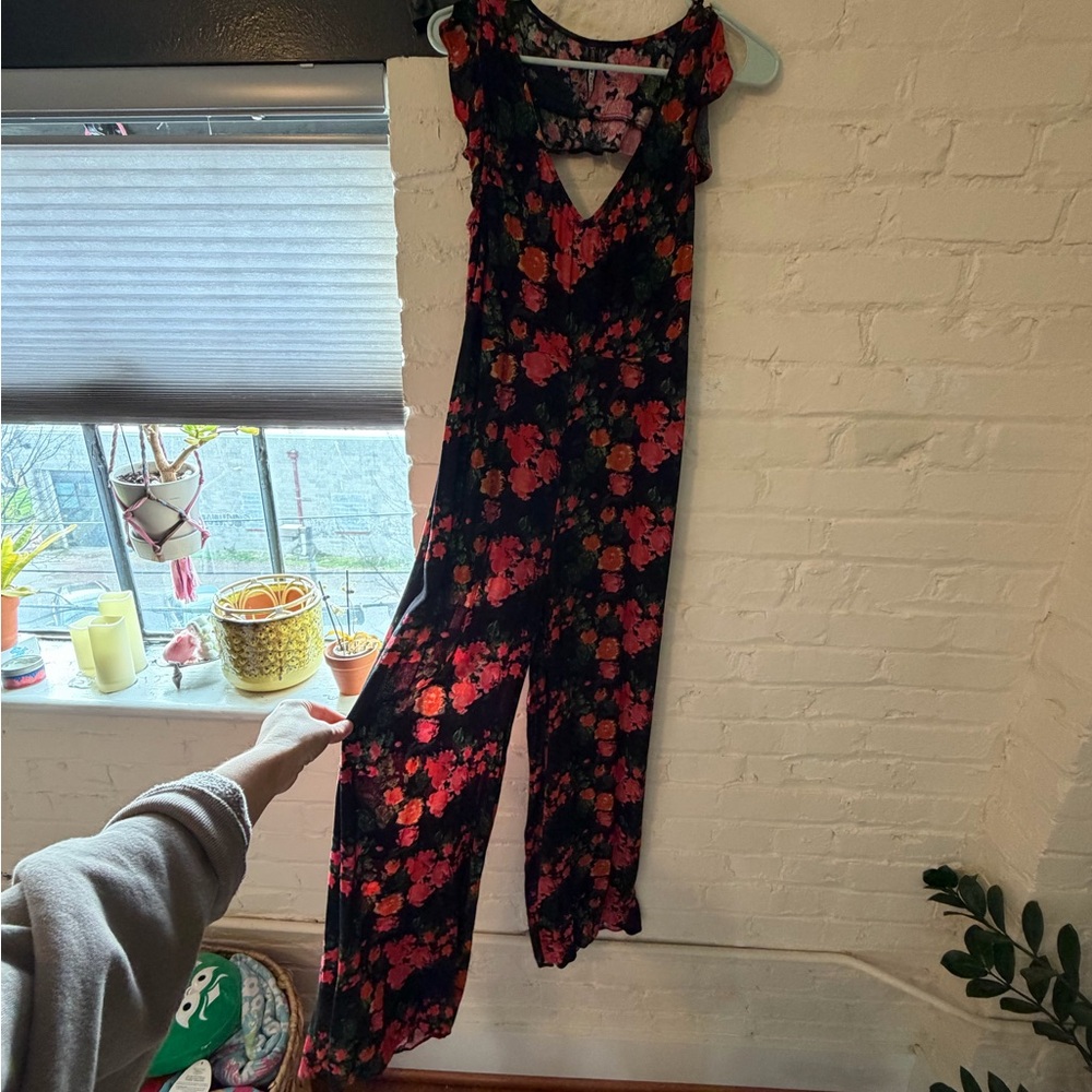 Floral Sleeveless Jumpsuit